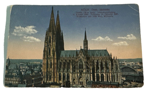 Antique postcard cologne - antique,