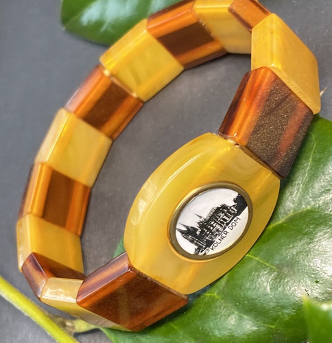 Vintage amber bracelet - amber,