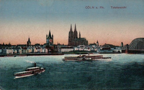 Koeln rhein postkarte - rhein,,