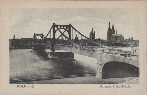 Deutz hangebrucke suspension - deutz,